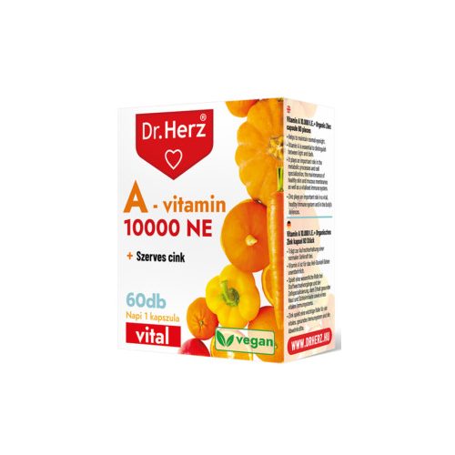 Dr.herz a-vitamin 10000NE+szerves cink kapszula 60 db